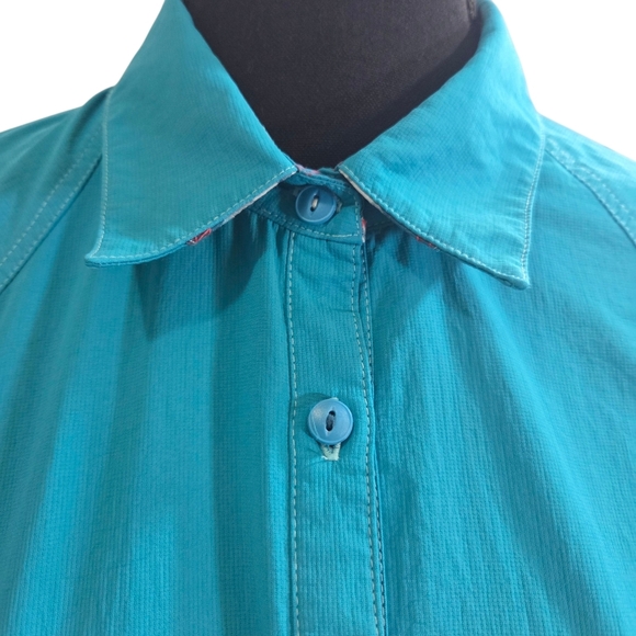Kuhl Turquoise Button Down Women's Shirt Size XL - Picture 4 of 11